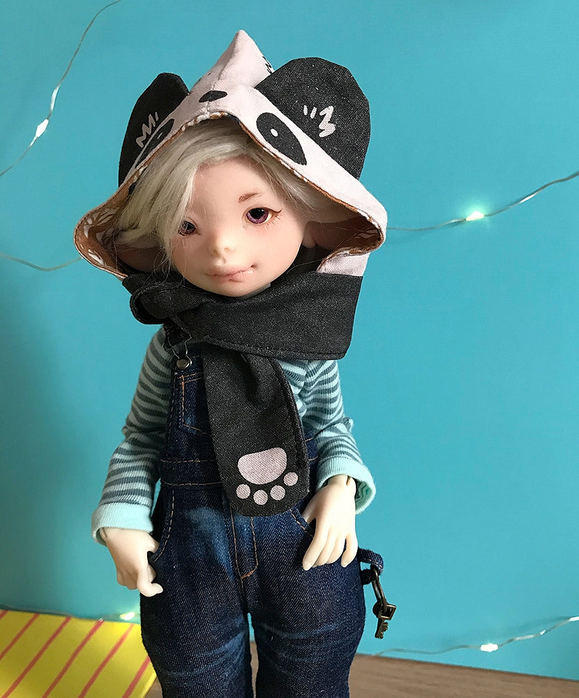 Panda scoodie・5-6" BJD