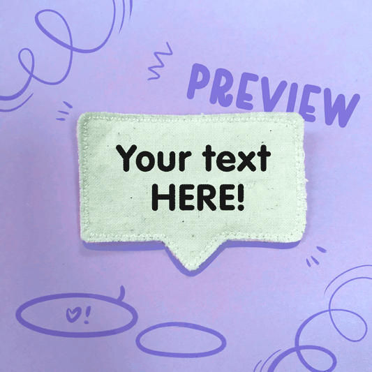 Broche bulle à personnaliser pour porter tout haut ce que vous pensez tout bas