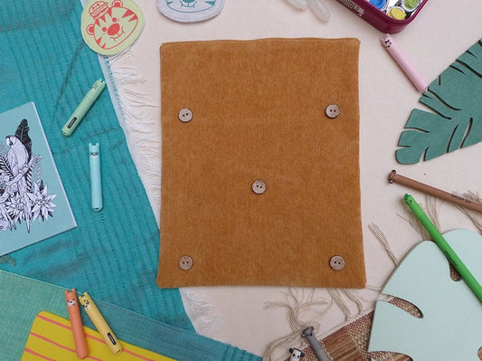 Partie interchangeable Crayons, motif Tigres. À intégrer dans le rouleau animal assorti.