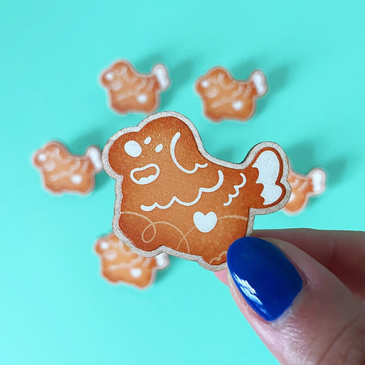 Cat or Dog Biscuit・Wooden pin