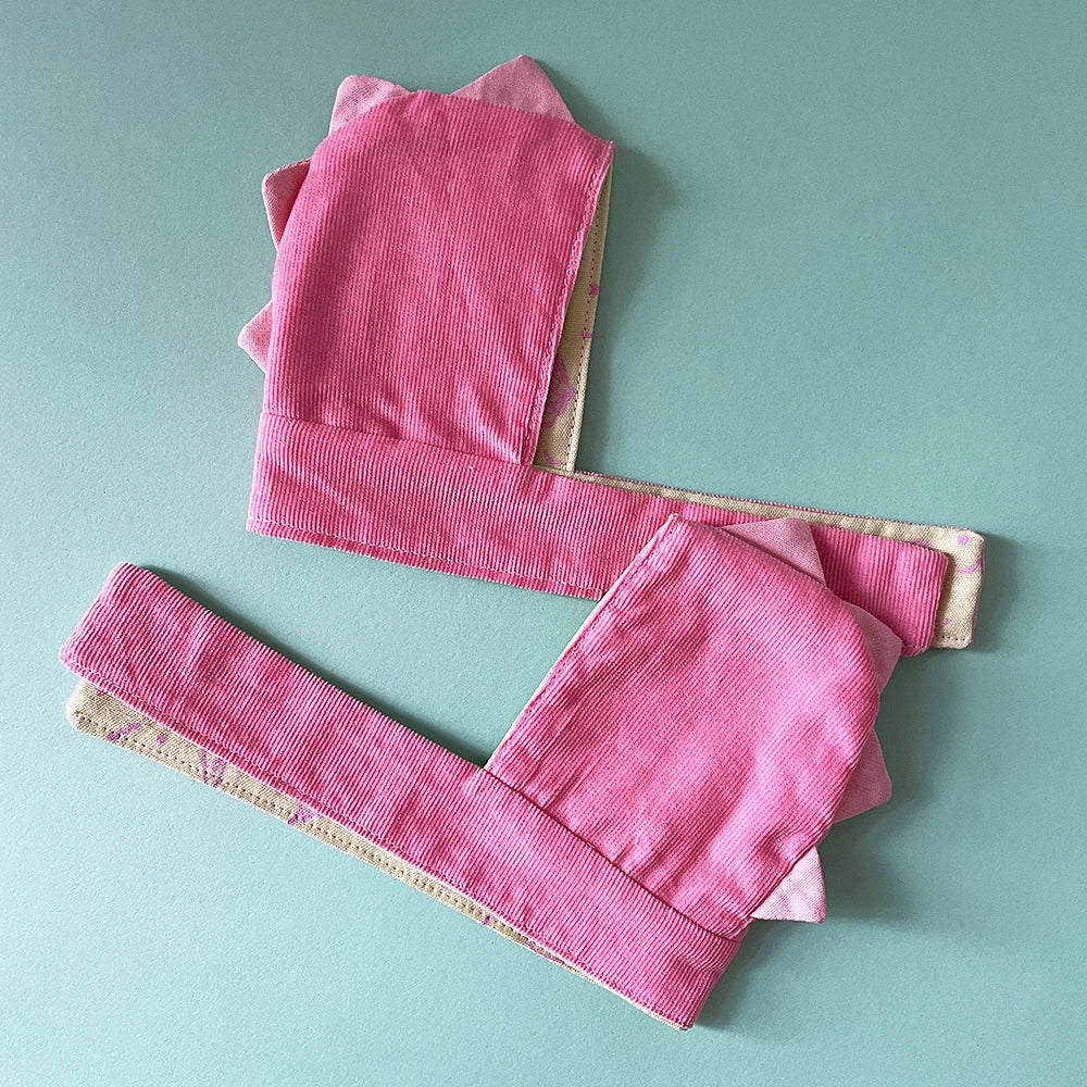 Dino scoodie, pink・5-6" BJD