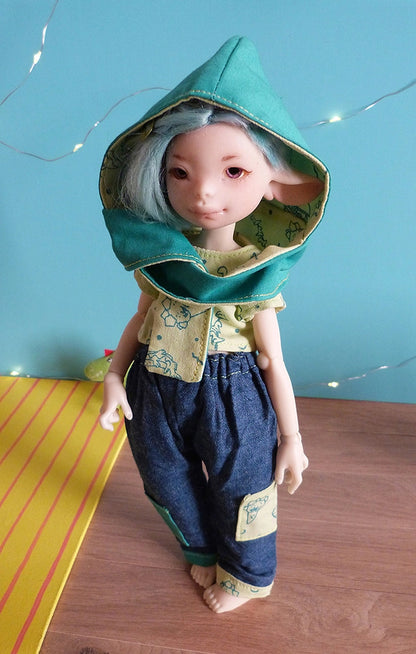Lemur scoodie・5-6" BJD