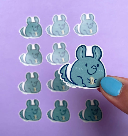 Autocollant en forme de chinchilla