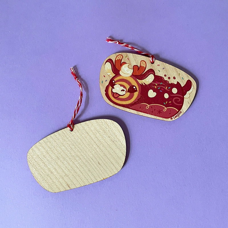 Reindeer, mouse or rabbit・Wooden Christmas tree ornament