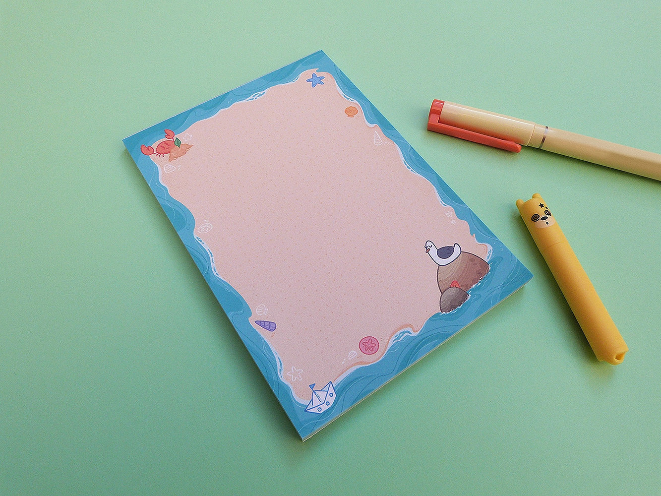 Bloc notes rigolo pour la plage, pour y noter ses listes de vacances !