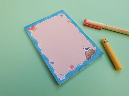 Bloc notes rigolo pour la plage, pour y noter ses listes de vacances !