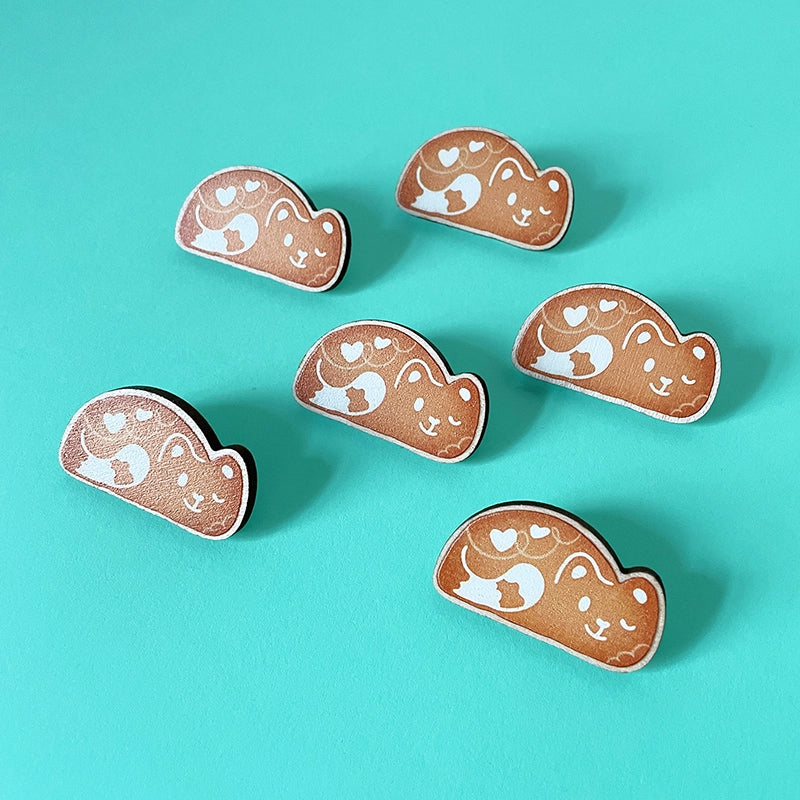 Cat or Dog Biscuit・Wooden pin