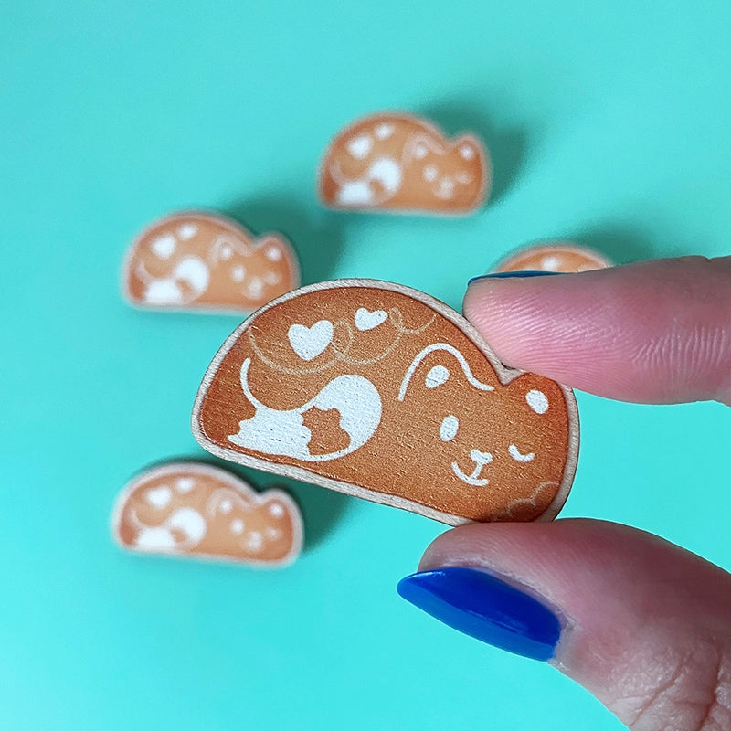 Cat or Dog Biscuit・Wooden pin