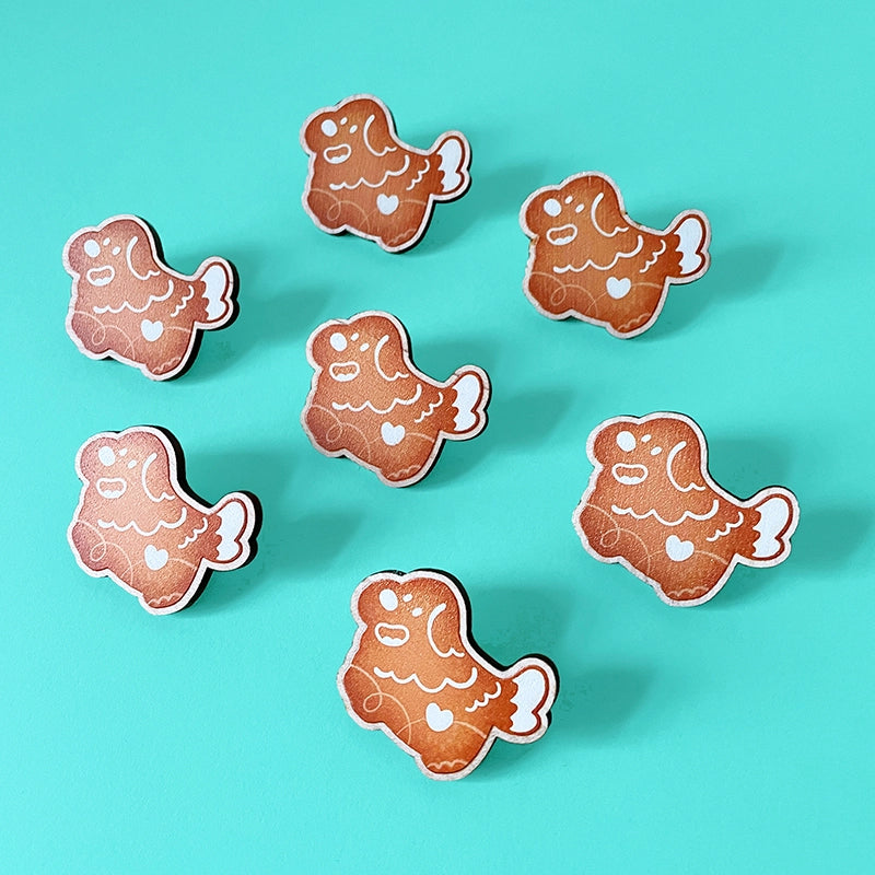 Cat or Dog Biscuit・Wooden pin