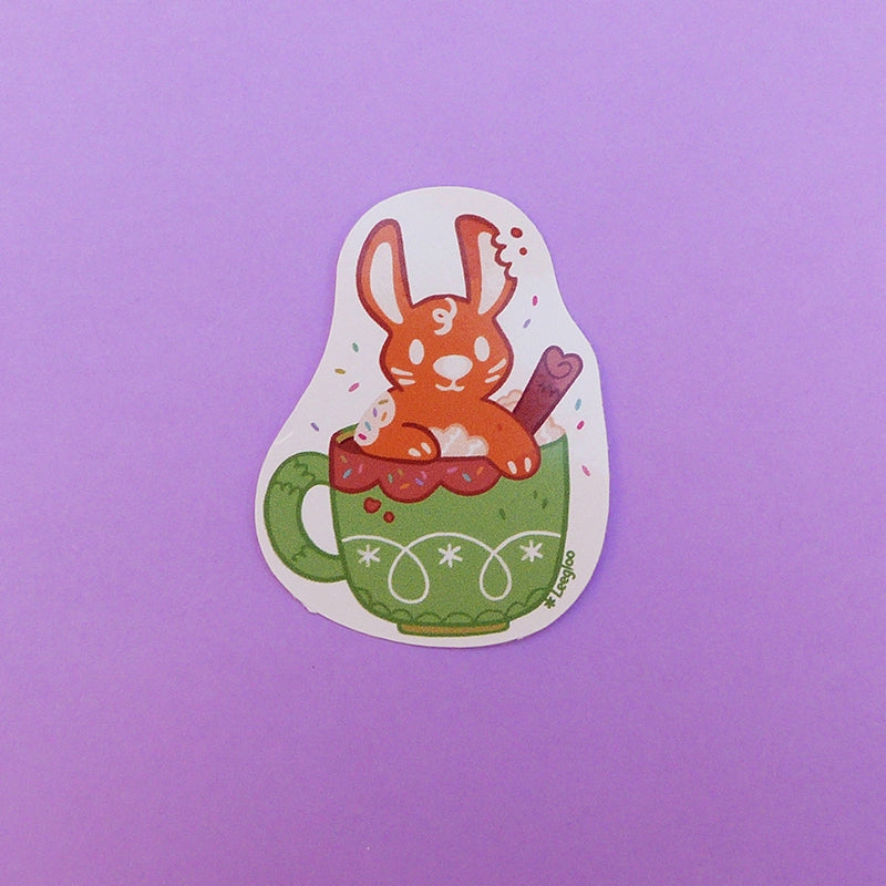 Rabbit cocoa・Holiday sticker