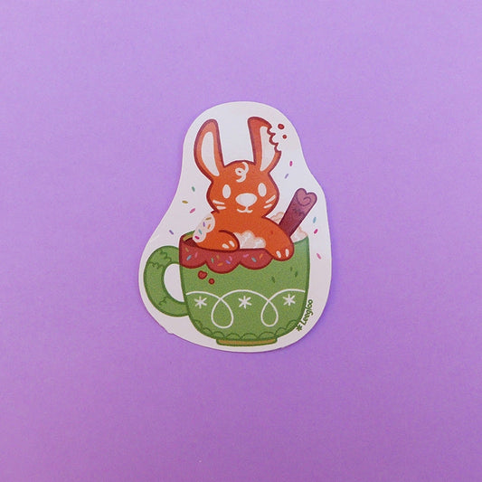 Rabbit cocoa・Holiday sticker